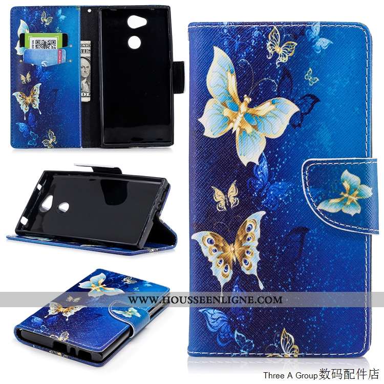Étui Sony Xperia L2 Cuir Fluide Doux Blanc Housse Tout Compris Protection Blanche