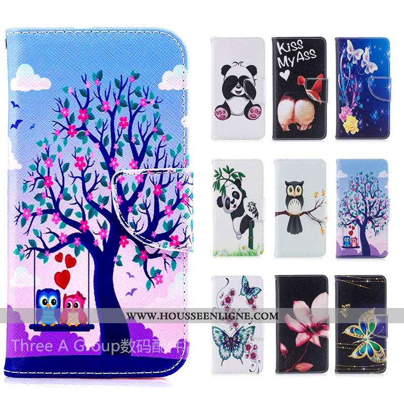 Étui Sony Xperia L2 Cuir Fluide Doux Blanc Housse Tout Compris Protection Blanche