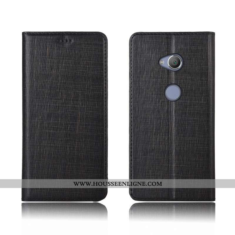 Étui Sony Xperia L2 Cuir Véritable Cuir Incassable Nouveau Clamshell Protection Marron