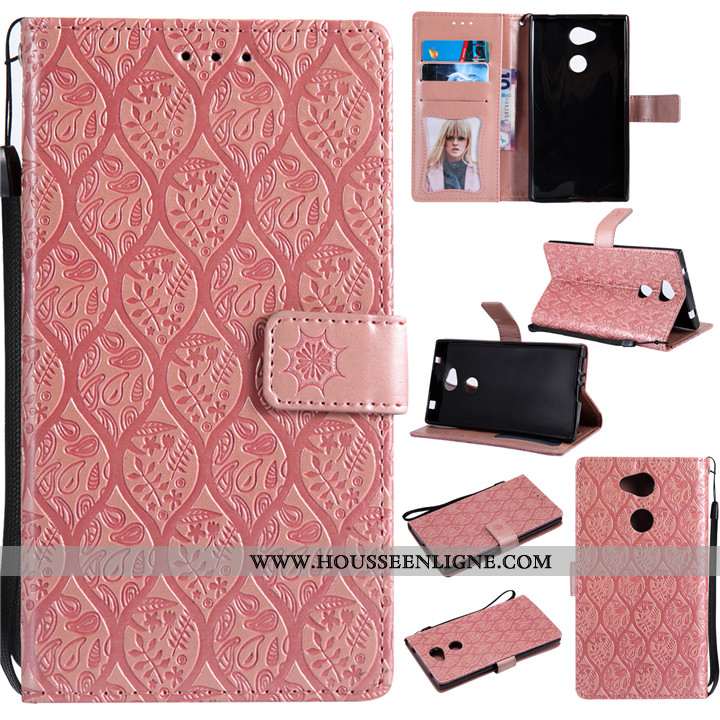 Étui Sony Xperia L2 Fluide Doux Coque En Silicone Créatif Violet Téléphone Portable Cuir