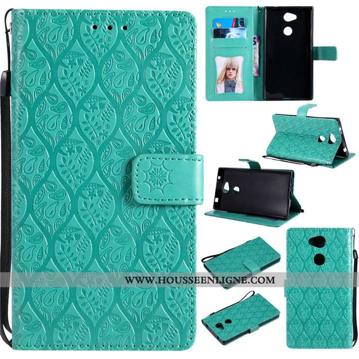 Étui Sony Xperia L2 Fluide Doux Coque En Silicone Créatif Violet Téléphone Portable Cuir