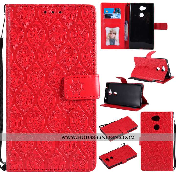 Étui Sony Xperia L2 Fluide Doux Coque En Silicone Créatif Violet Téléphone Portable Cuir