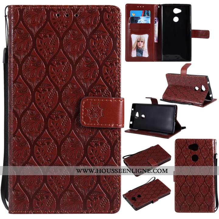 Étui Sony Xperia L2 Fluide Doux Coque En Silicone Créatif Violet Téléphone Portable Cuir