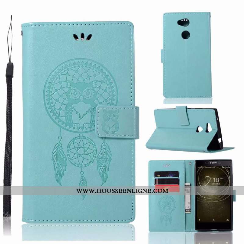 Étui Sony Xperia L2 Fluide Doux Protection Noir Téléphone Portable Cuir Coque Incassable