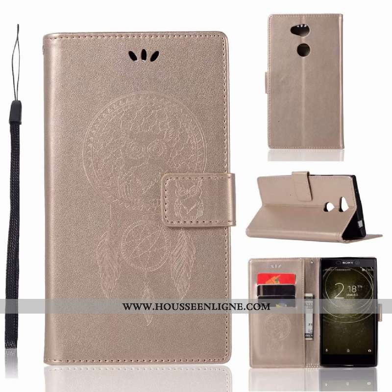 Étui Sony Xperia L2 Fluide Doux Protection Noir Téléphone Portable Cuir Coque Incassable