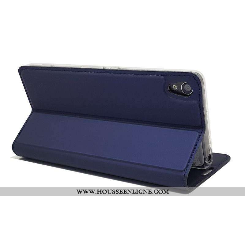 Étui Sony Xperia Xa Cuir Coque Téléphone Portable Housse Bleu
