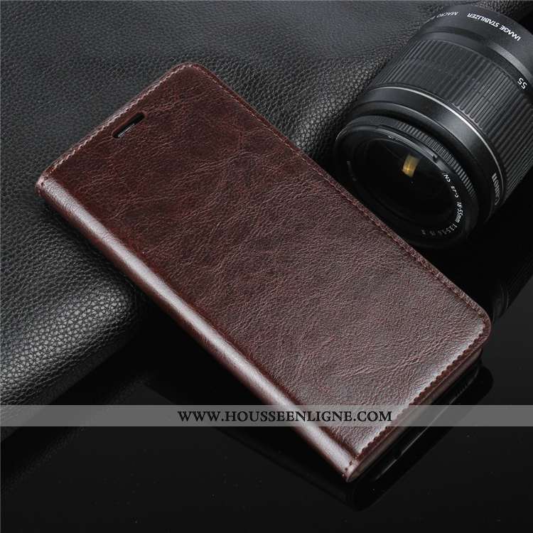 Étui Sony Xperia Xa Cuir Protection Téléphone Portable Véritable Housse Coque Marron