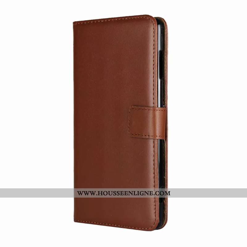 Étui Sony Xperia Xa Cuir Véritable Cuir Protection Incassable Coque Housse Bleu