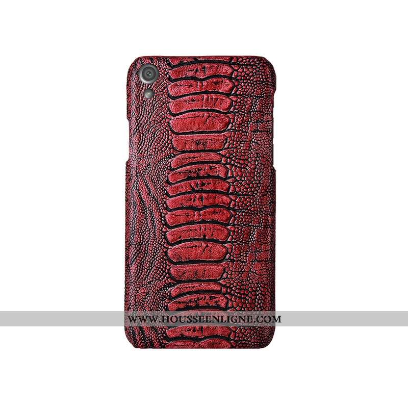 Étui Sony Xperia Xa Cuir Véritable Protection Personnalité Incassable Bleu Marin Luxe Bleu Foncé