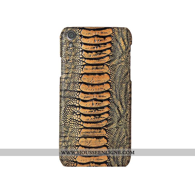 Étui Sony Xperia Xa Cuir Véritable Protection Personnalité Incassable Bleu Marin Luxe Bleu Foncé