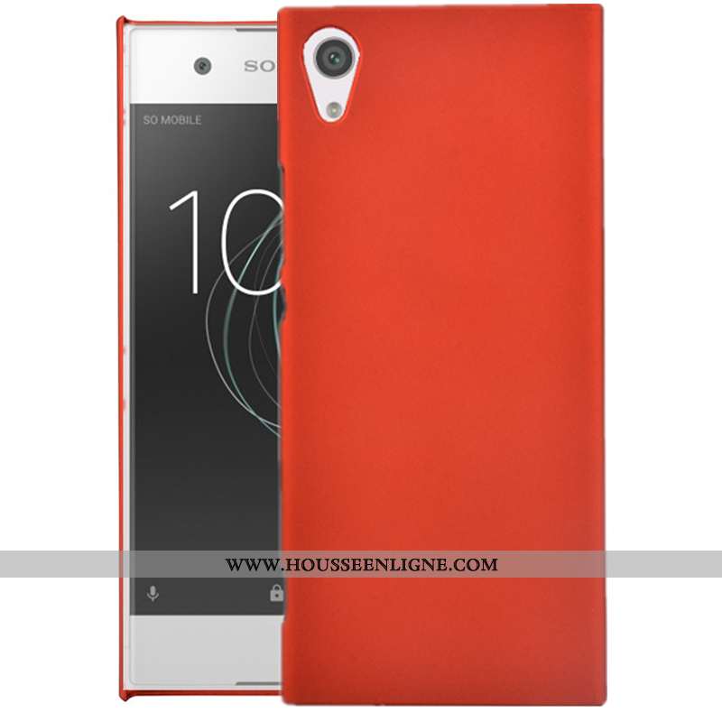 Étui Sony Xperia Xa Protection Délavé En Daim Coque Rouge Téléphone Portable Difficile