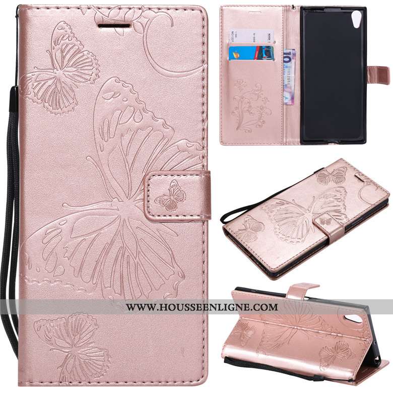 Étui Sony Xperia Xa Ultra Cuir Protection Clamshell Téléphone Portable Tout Compris Incassable Viole