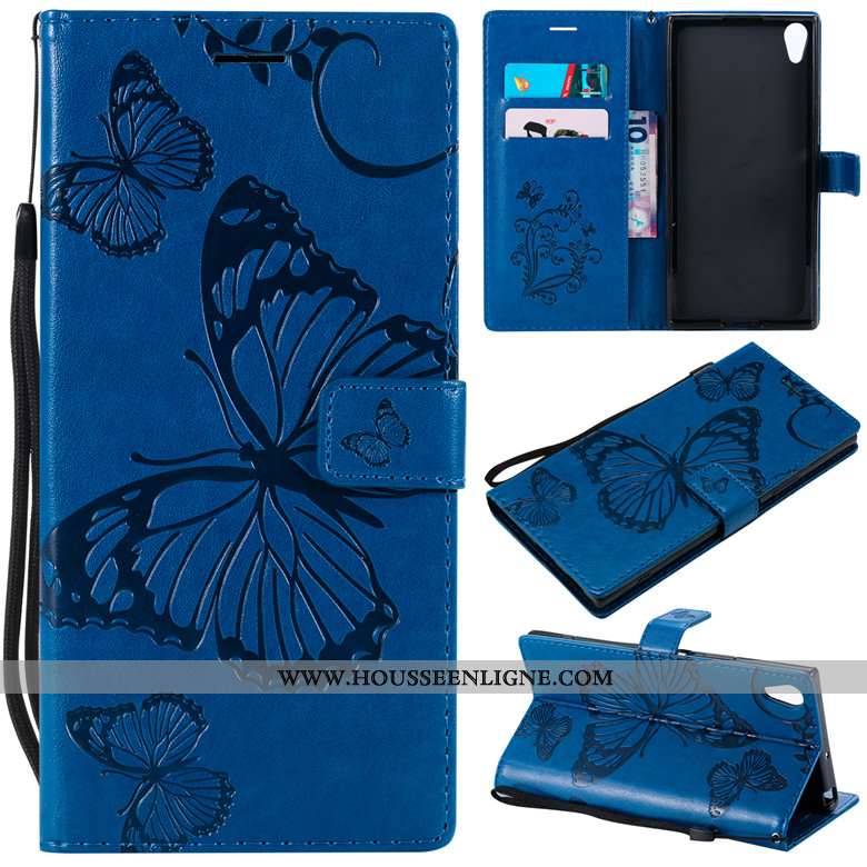 Étui Sony Xperia Xa Ultra Cuir Protection Clamshell Téléphone Portable Tout Compris Incassable Viole