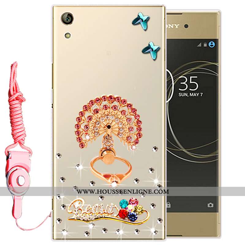 Étui Sony Xperia Xa Ultra Fluide Doux Silicone Coque Protection Téléphone Portable Or Doré