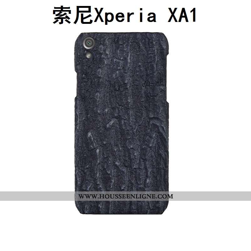 Étui Sony Xperia Xa1 Créatif Cuir Véritable Couvercle Arrière Personnalisé Téléphone Portable Coque 