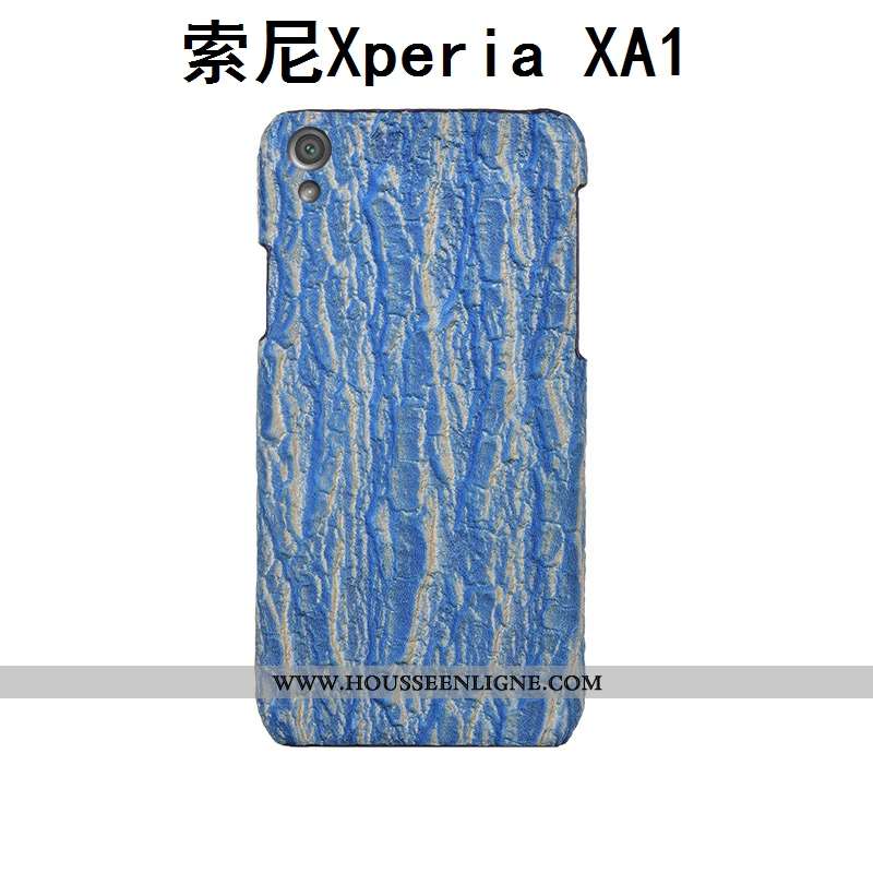 Étui Sony Xperia Xa1 Créatif Cuir Véritable Couvercle Arrière Personnalisé Téléphone Portable Coque 