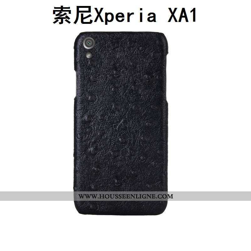 Étui Sony Xperia Xa1 Créatif Cuir Véritable Couvercle Arrière Personnalité Personnalisé Incassable M