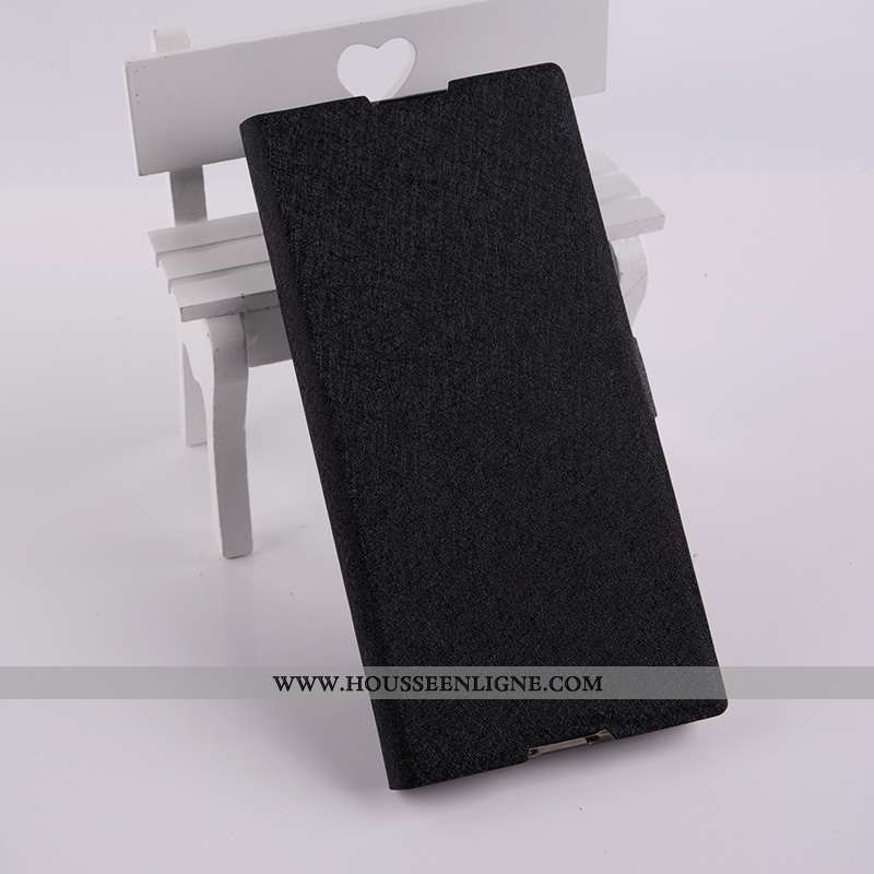 Étui Sony Xperia Xa1 Cuir Téléphone Portable Coque Bleu