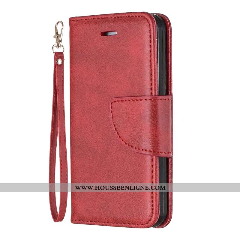 Étui Sony Xperia Xa1 Plus Cuir Protection Téléphone Portable Incassable Tout Compris Rouge Business