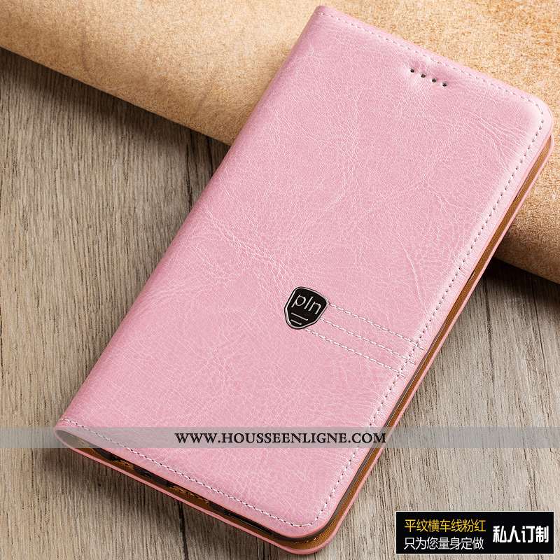 Étui Sony Xperia Xa1 Plus Cuir Véritable Manuel Coque Cuir Noir Protection