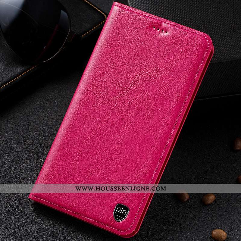 Étui Sony Xperia Xa1 Plus Cuir Véritable Manuel Coque Cuir Noir Protection