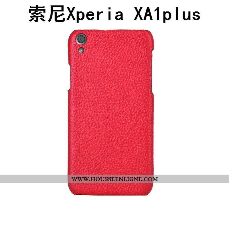 Étui Sony Xperia Xa1 Plus Luxe Personnalité Mode Téléphone Portable Rouge Incassable