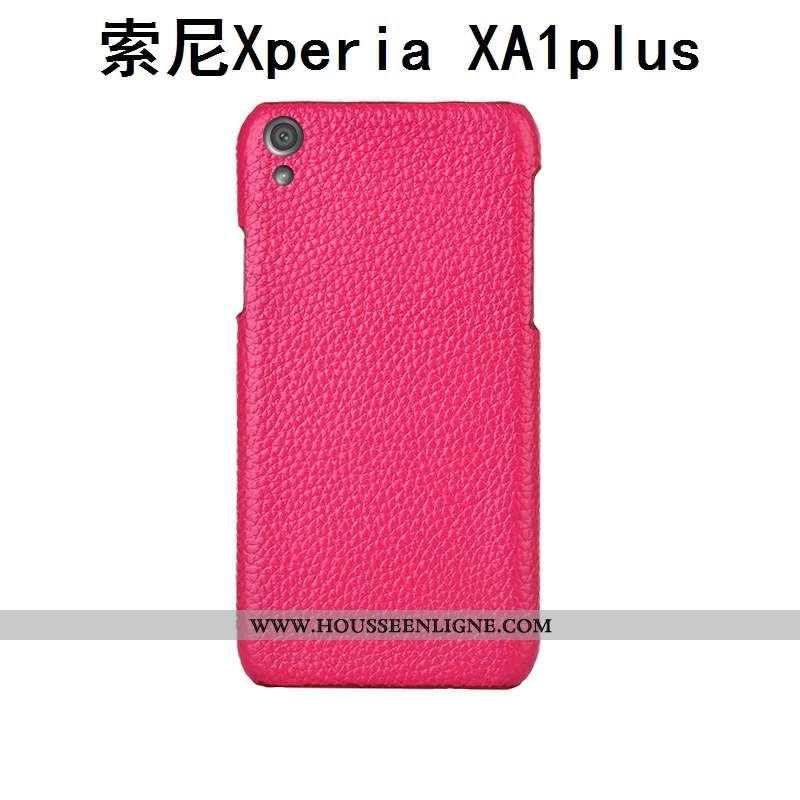 Étui Sony Xperia Xa1 Plus Protection Luxe Coque Cuir Véritable Personnalité Téléphone Portable Incas