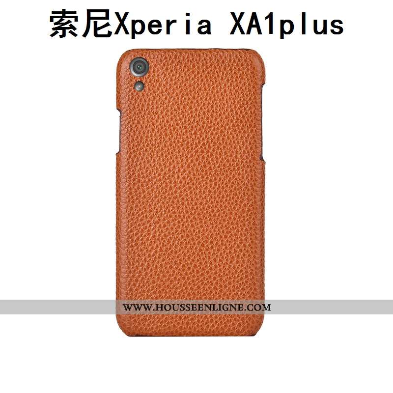 Étui Sony Xperia Xa1 Plus Protection Luxe Coque Cuir Véritable Personnalité Téléphone Portable Incas
