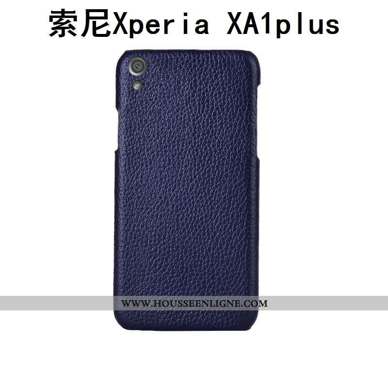 Étui Sony Xperia Xa1 Plus Protection Luxe Coque Cuir Véritable Personnalité Téléphone Portable Incas