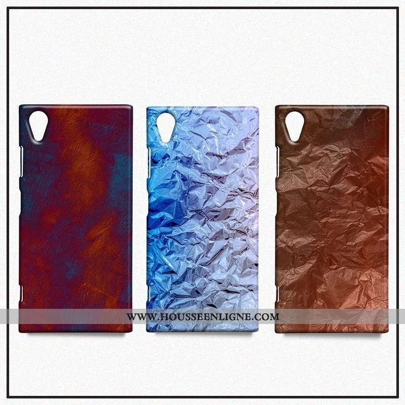 Étui Sony Xperia Xa1 Protection Métal Téléphone Portable Rouge Créatif Coque