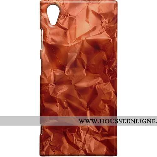 Étui Sony Xperia Xa1 Protection Métal Téléphone Portable Rouge Créatif Coque