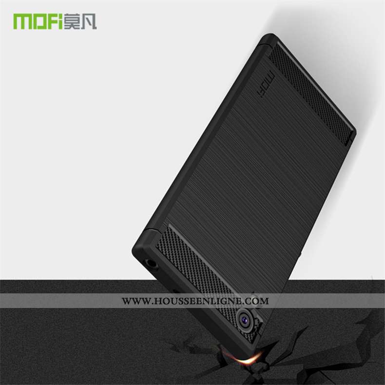 Étui Sony Xperia Xa1 Ultra Modèle Fleurie Protection Fibre Bordure Téléphone Portable Coque Noir