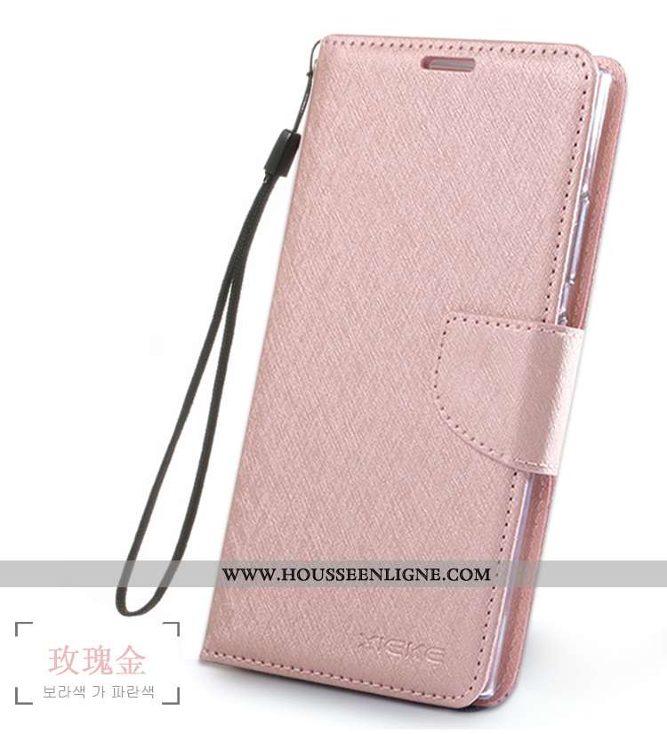 Étui Sony Xperia Xa2 Cuir Fluide Doux Incassable Rouge Téléphone Portable Housse Rose