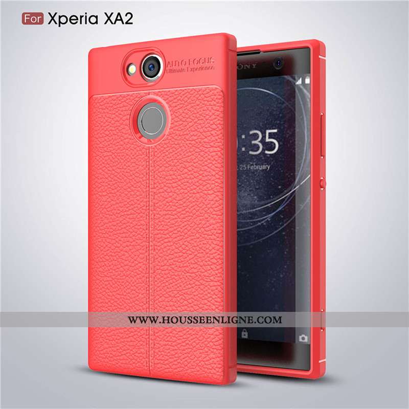 Étui Sony Xperia Xa2 Fluide Doux Protection Incassable Antidérapant Coque Noir Téléphone Portable