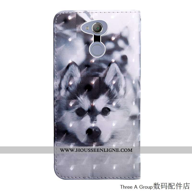 Étui Sony Xperia Xa2 Fluide Doux Silicone Personnalité Tout Compris Téléphone Portable Cuir Verte