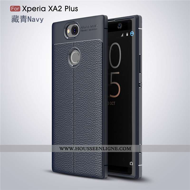 Étui Sony Xperia Xa2 Plus Mode Protection Tendance Coque Cuir Rouge