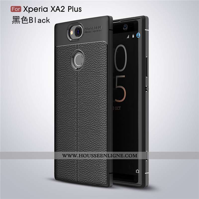Étui Sony Xperia Xa2 Plus Mode Protection Tendance Coque Cuir Rouge