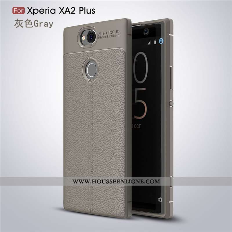 Étui Sony Xperia Xa2 Plus Mode Protection Tendance Coque Cuir Rouge