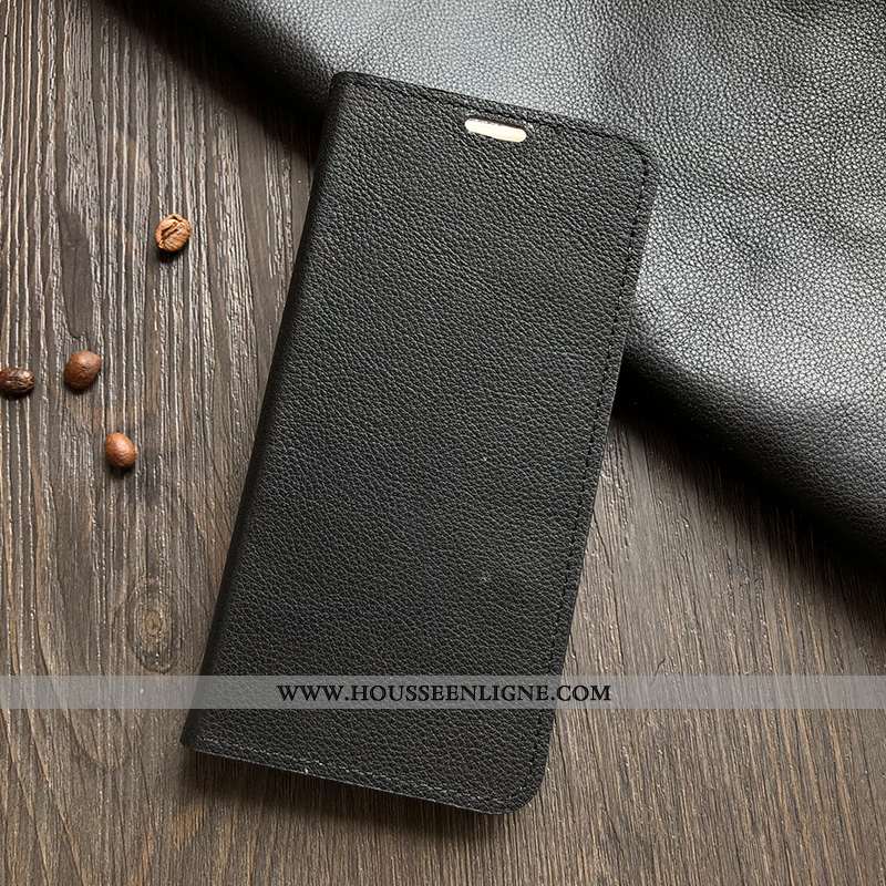 Étui Sony Xperia Xa2 Protection Cuir Véritable Housse Téléphone Portable Bleu Coque