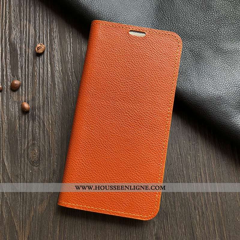 Étui Sony Xperia Xa2 Protection Cuir Véritable Housse Téléphone Portable Bleu Coque