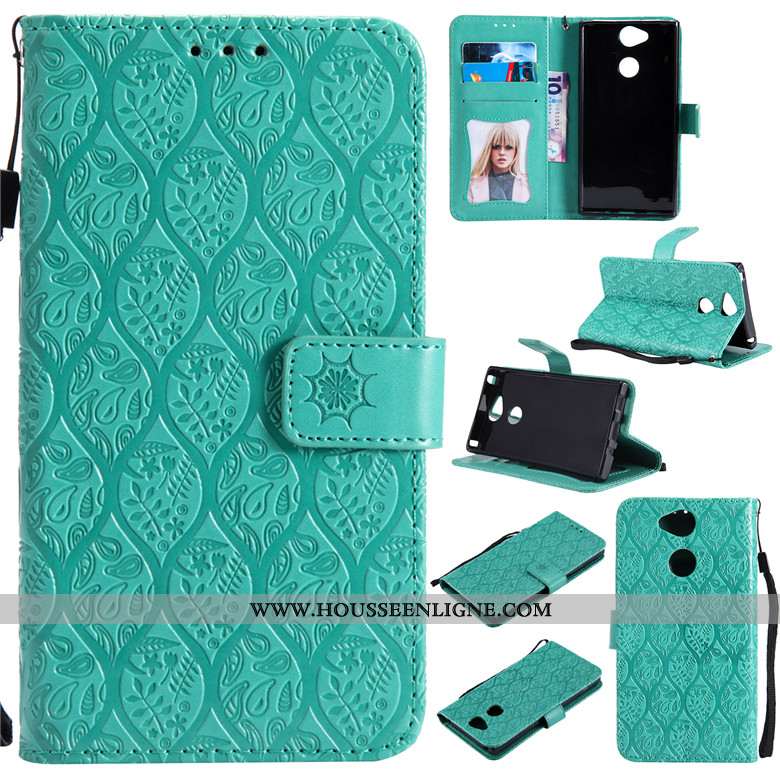 Étui Sony Xperia Xa2 Silicone Protection Incassable Téléphone Portable Cuir Clamshell Gris