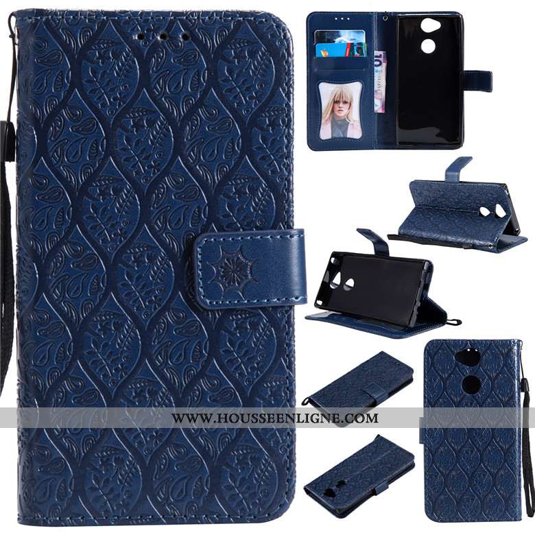 Étui Sony Xperia Xa2 Silicone Protection Incassable Téléphone Portable Cuir Clamshell Gris