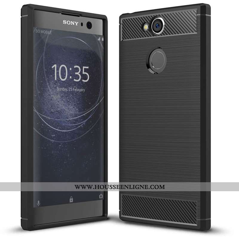 Étui Sony Xperia Xa2 Tendance Fluide Doux Coque Simple Gris Silicone