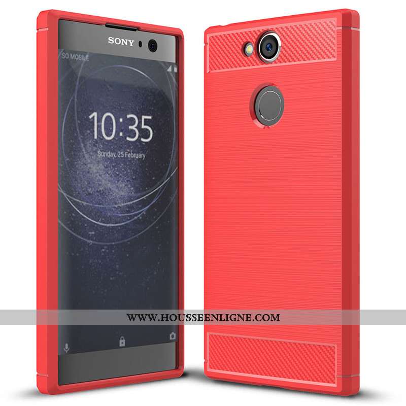 Étui Sony Xperia Xa2 Tendance Fluide Doux Coque Simple Gris Silicone