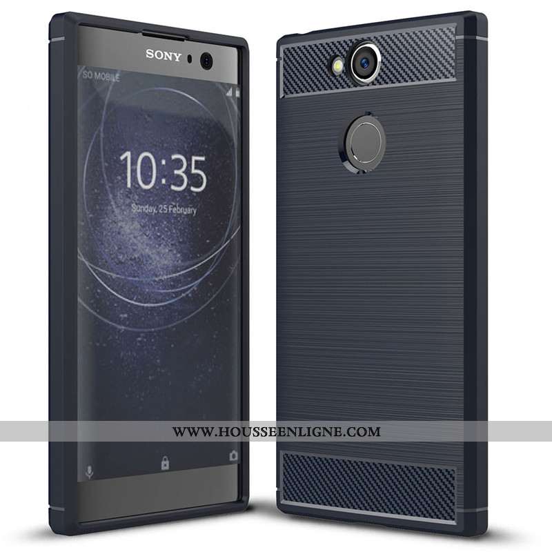 Étui Sony Xperia Xa2 Tendance Fluide Doux Coque Simple Gris Silicone