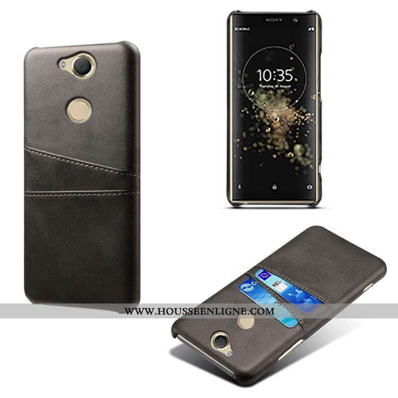 Étui Sony Xperia Xa2 Ultra Cuir Difficile Coque Carte Vert Téléphone Portable Qualité Verte