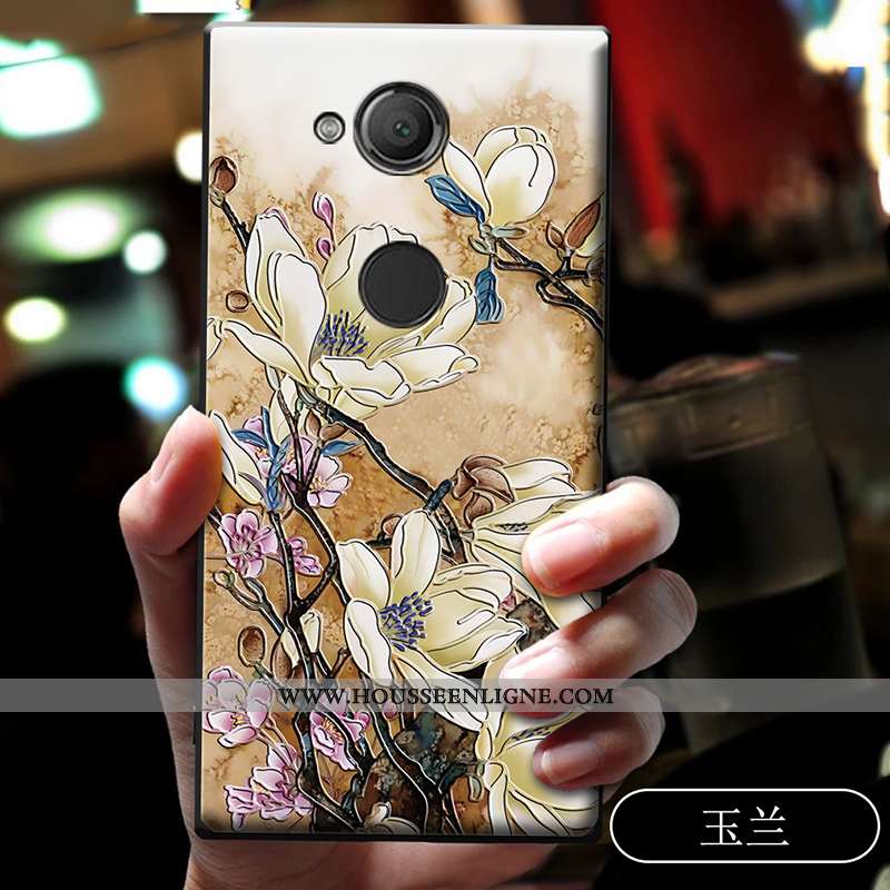 Étui Sony Xperia Xa2 Ultra Délavé En Daim Dessin Animé Incassable Fluide Doux Coque Bleu