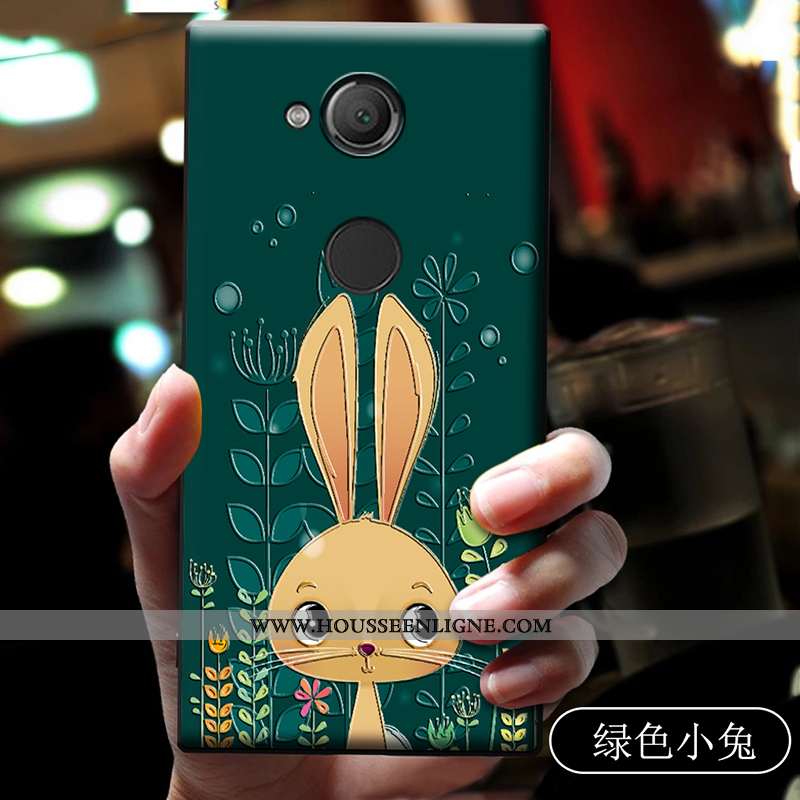 Étui Sony Xperia Xa2 Ultra Délavé En Daim Dessin Animé Incassable Fluide Doux Coque Bleu