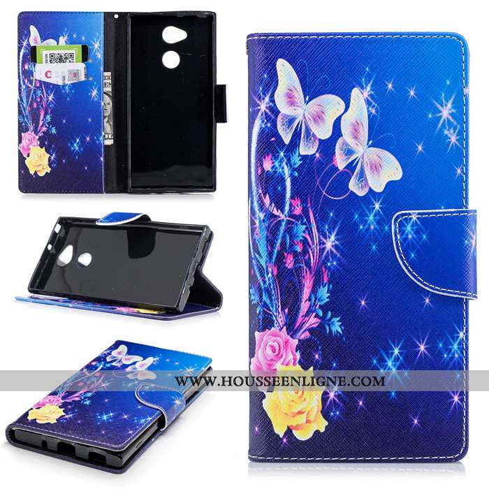Étui Sony Xperia Xa2 Ultra Fluide Doux Silicone Incassable Bleu Coque Protection