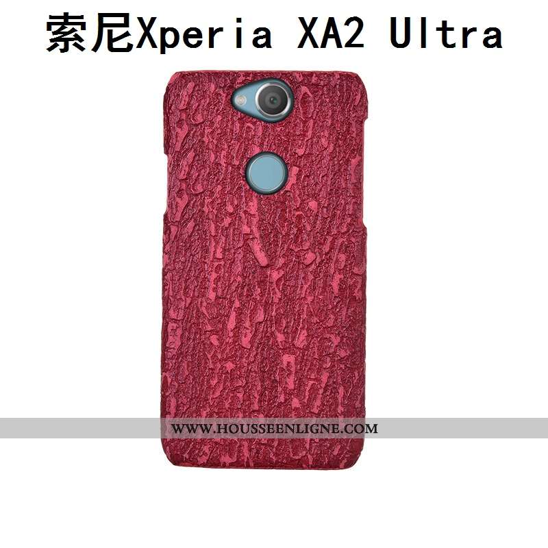 Étui Sony Xperia Xa2 Ultra Luxe Créatif Bleu Incassable Cuir Arbres